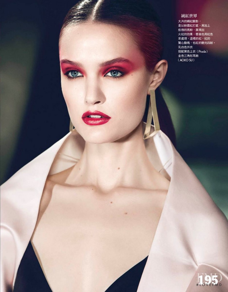 Katie Fogarty featured in Neon Red, May 2013