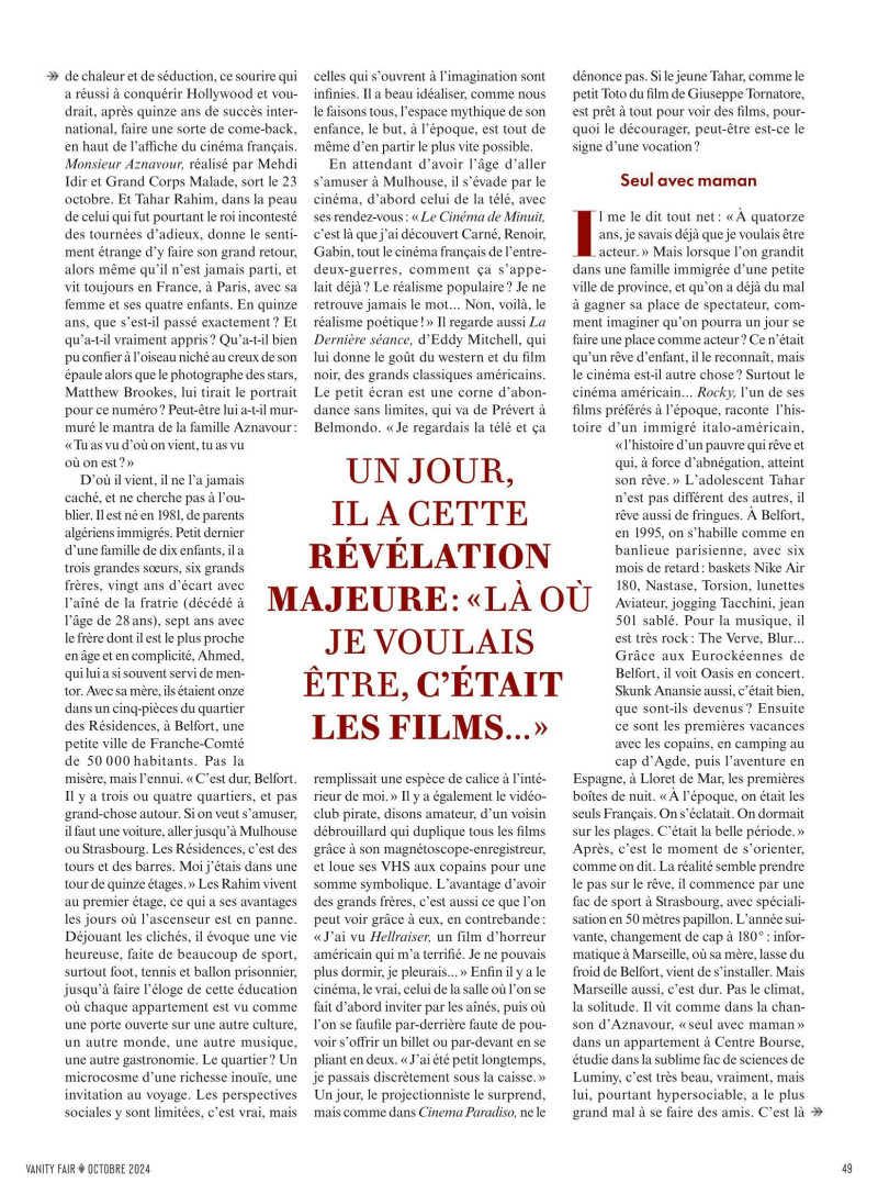 Viens voir le comédien, October 2024
