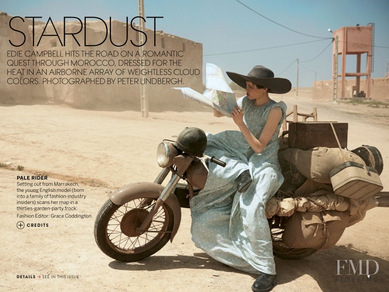 Edie Campbell featured in Stardust, June 2013