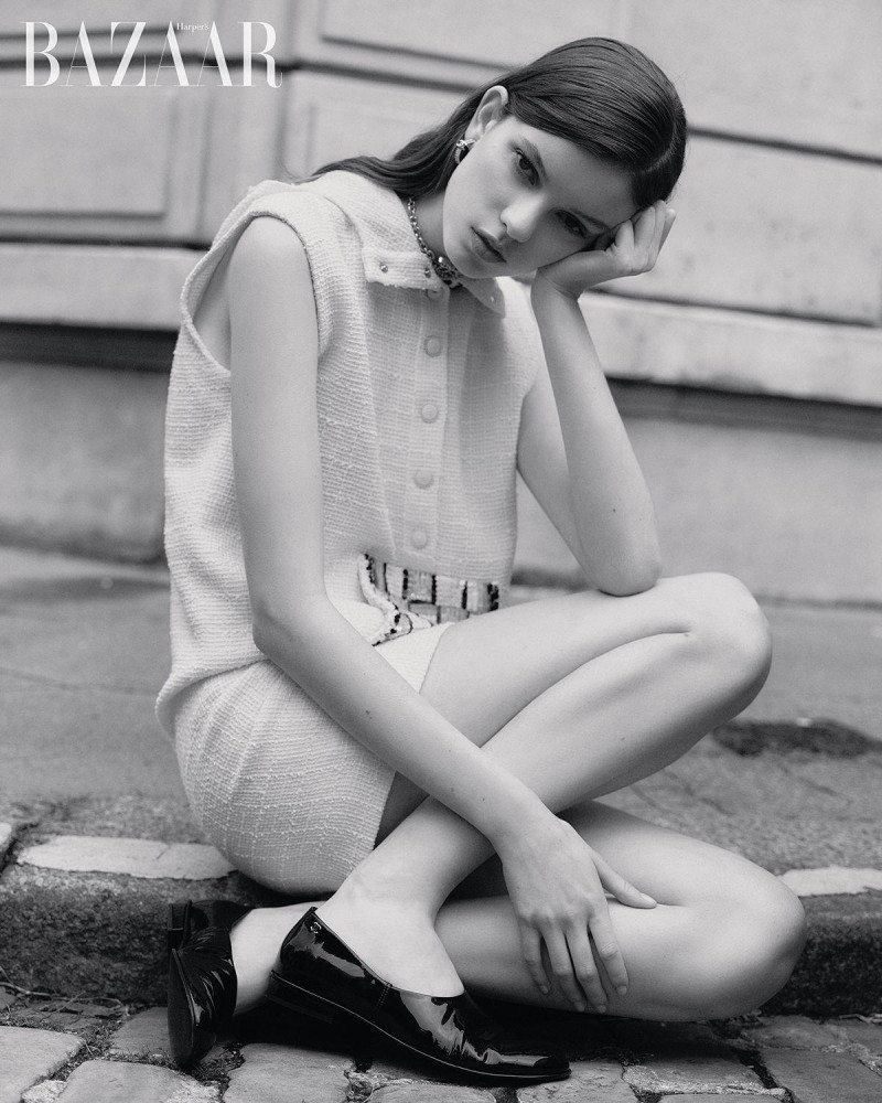 Mathilde Henning featured in Chanel\'s 2025 Cruise Collection in Paris, November 2024