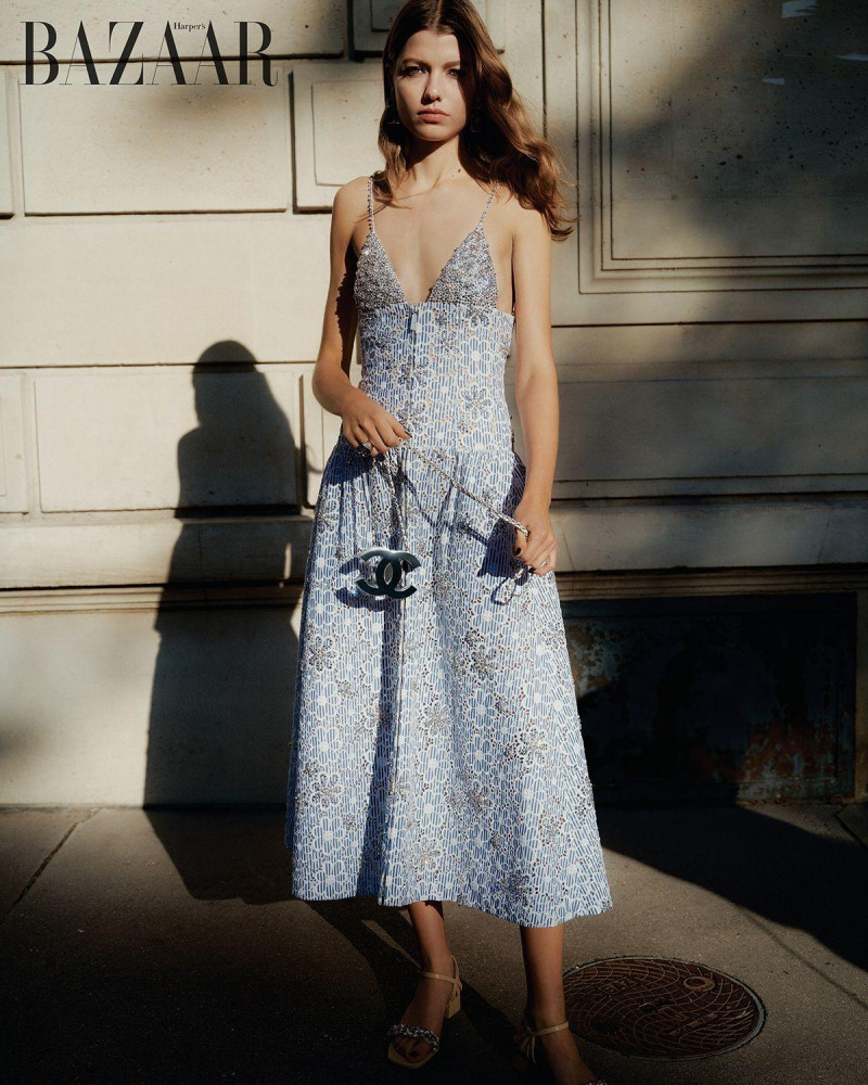 Mathilde Henning featured in Chanel\'s 2025 Cruise Collection in Paris, November 2024