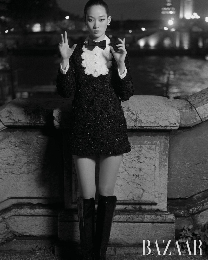 Hyun Ji Shin featured in Celine By Hedi Slimane, November 2024