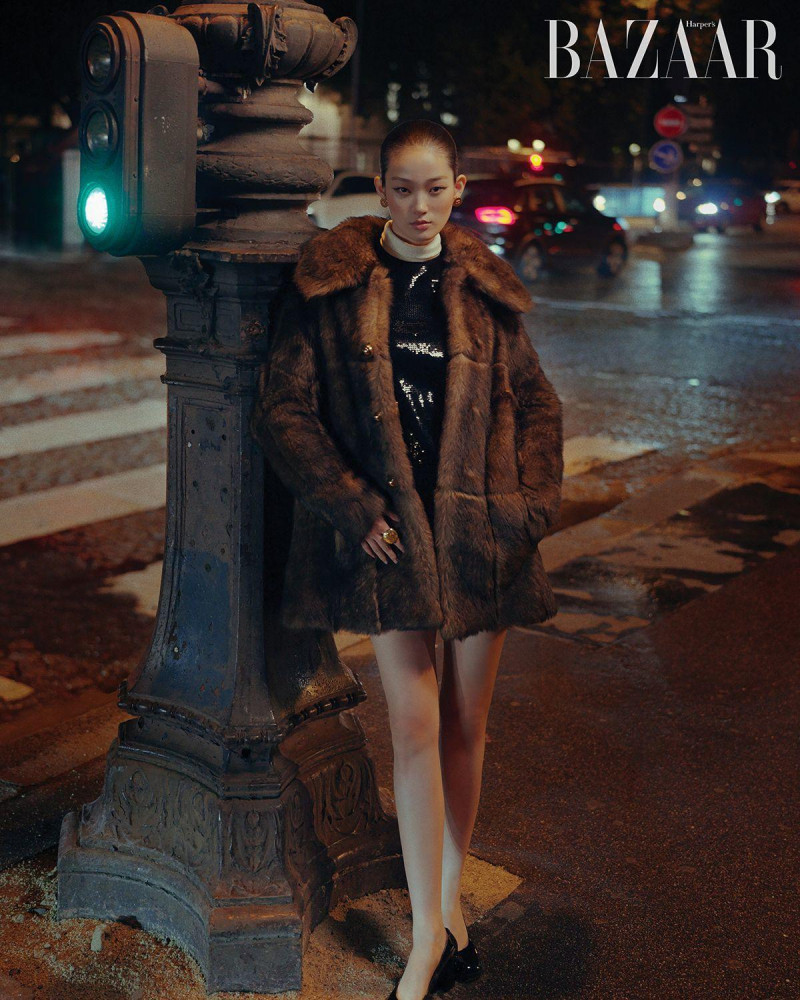 Hyun Ji Shin featured in Celine By Hedi Slimane, November 2024