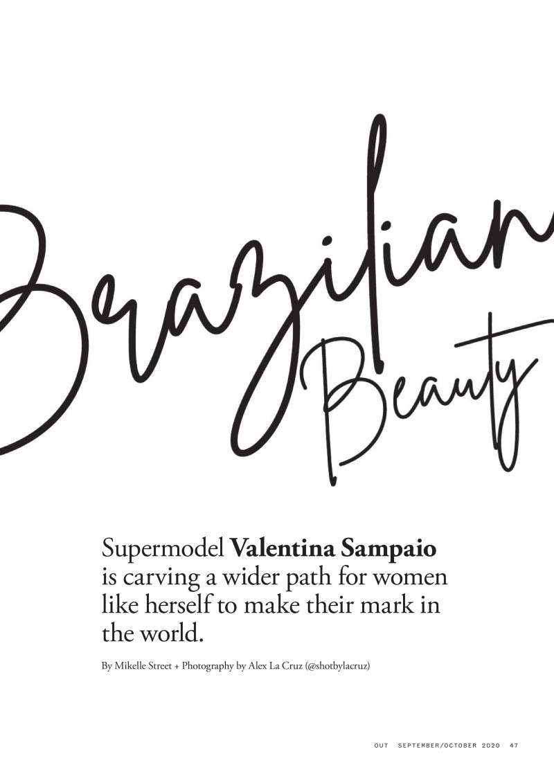 Valentina Sampaio featured in Brazilian Beauty, September 2020