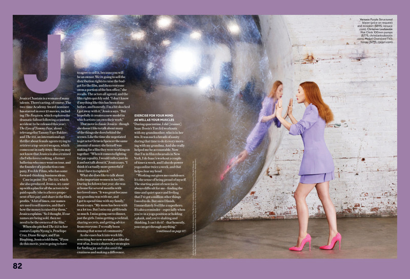 Jessica Chastain featured in Jessica Chastain Is On A Mission, January 2021