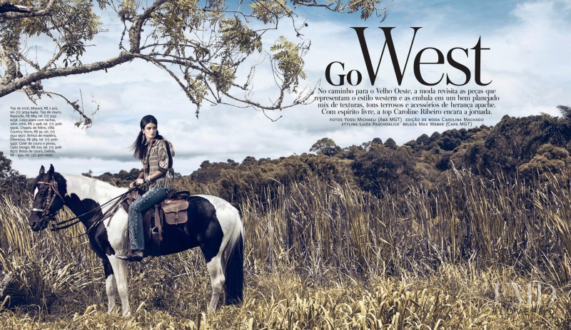 Caroline Ribeiro featured in Go West, April 2013