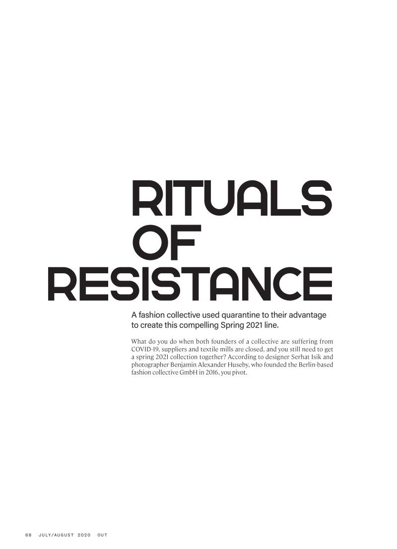 Rituals Of Resistance, July 2020