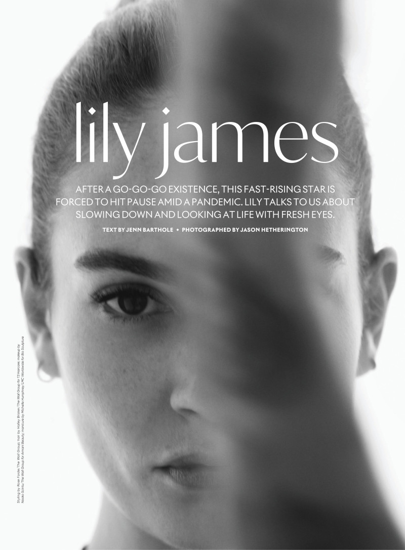 Lily James, October 2020