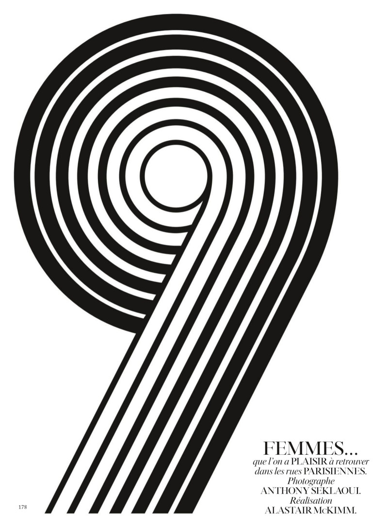 Anja Rubik featured in 9 Femmes, December 2024