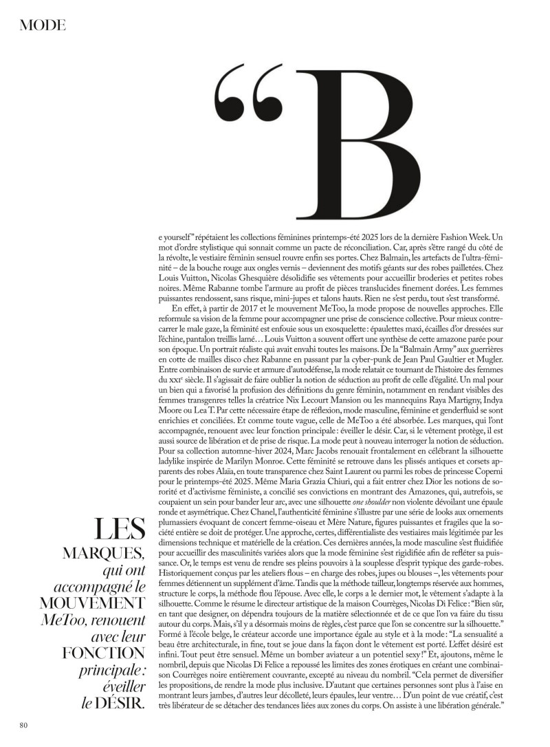 Louise de Chevigny featured in En mode séduction, December 2024
