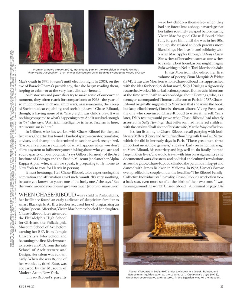The Epic Vision of Barbara Chase-Riboud, December 2024