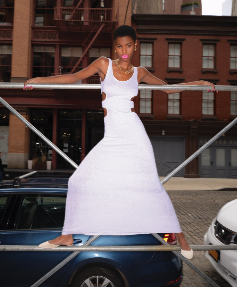 Alek Wek featured in This Spring, Classic Fashion Staples Are Infused With High Drama, February 2023