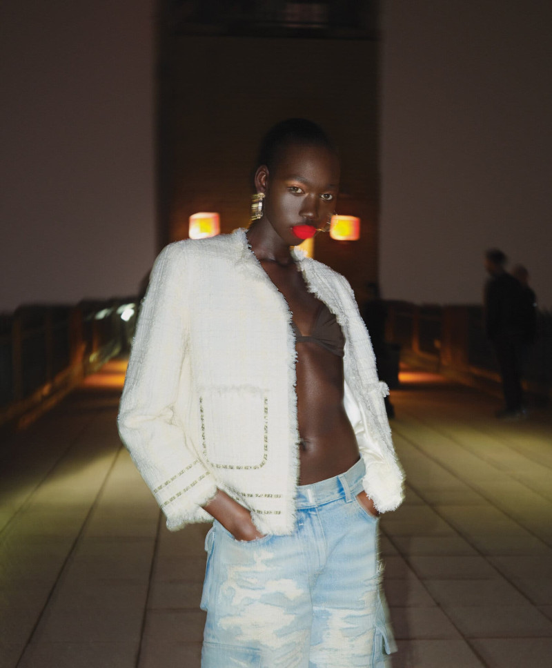 Alek Wek featured in This Spring, Classic Fashion Staples Are Infused With High Drama, February 2023