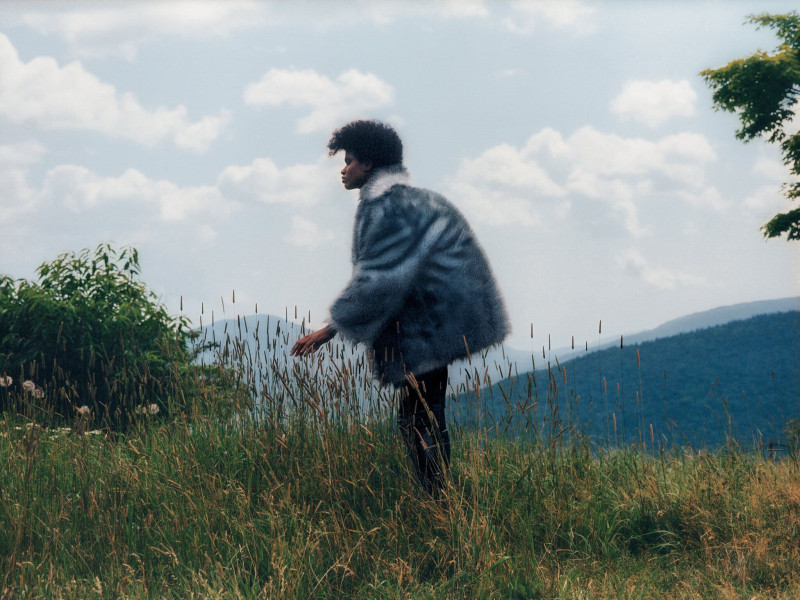 Briana Michelle featured in Winter’s Fluffiest and Furriest Outerwear, October 2021