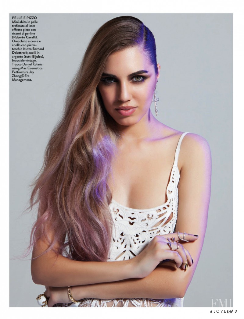 Amber Le Bon featured in Papà Per Me È Simon, May 2013