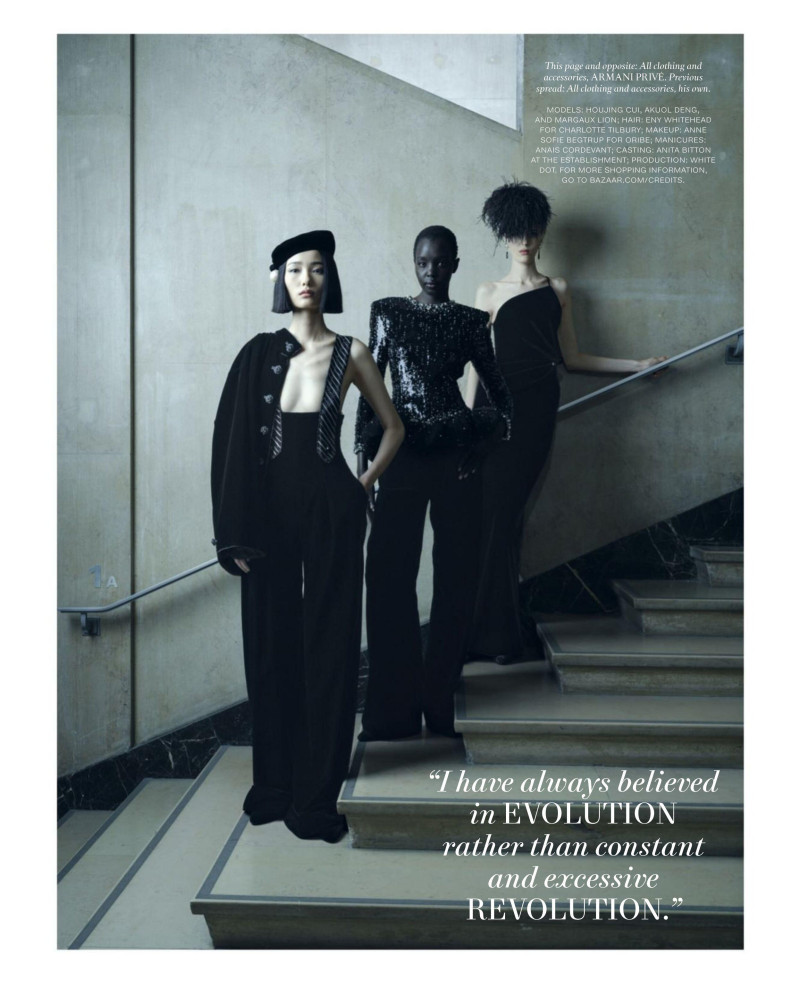 Akuol Deng Atem featured in Mr. Armani\'s Universe By Osman Ahmed, October 2024