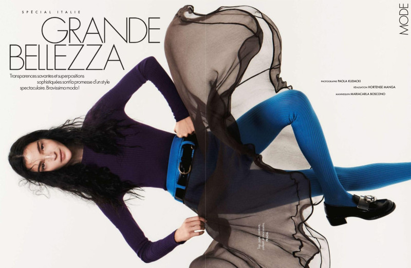Mariacarla Boscono featured in Grande belleza / Mariacarla Boscono: Il était une joie, January 2025