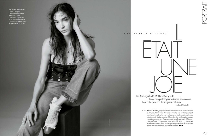Mariacarla Boscono featured in Grande belleza / Mariacarla Boscono: Il était une joie, January 2025