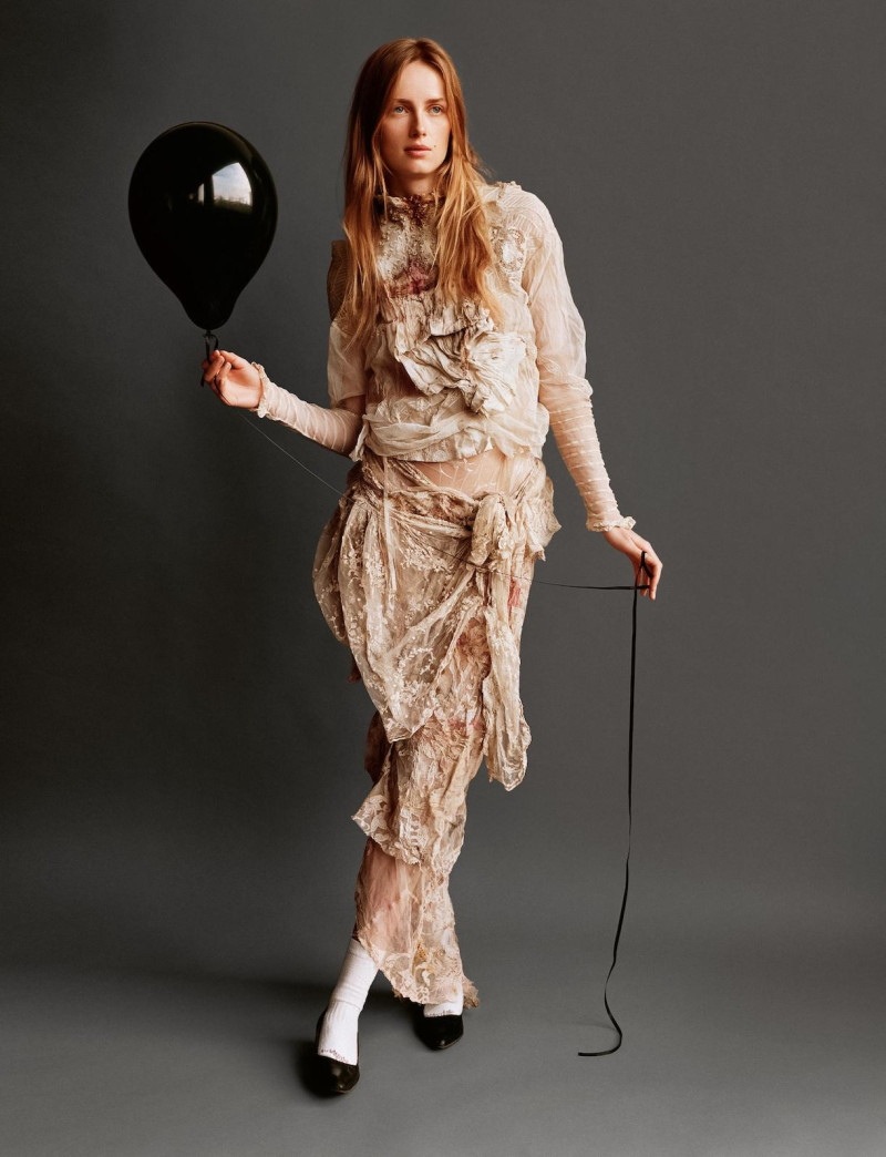 Rianne Van Rompaey featured in Alasdair Mclellan\'s Portrait of Panos Yiapanis\'s Epic Fashion Archive, March 2025