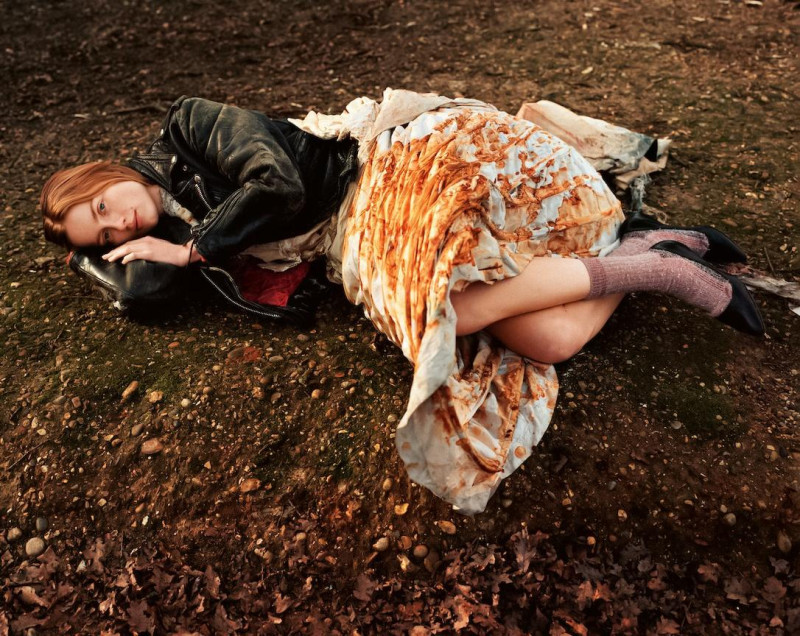 Rianne Van Rompaey featured in Alasdair Mclellan\'s Portrait of Panos Yiapanis\'s Epic Fashion Archive, March 2025