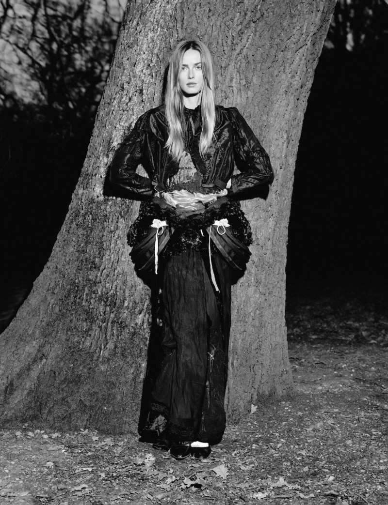 Rianne Van Rompaey featured in Alasdair Mclellan\'s Portrait of Panos Yiapanis\'s Epic Fashion Archive, March 2025