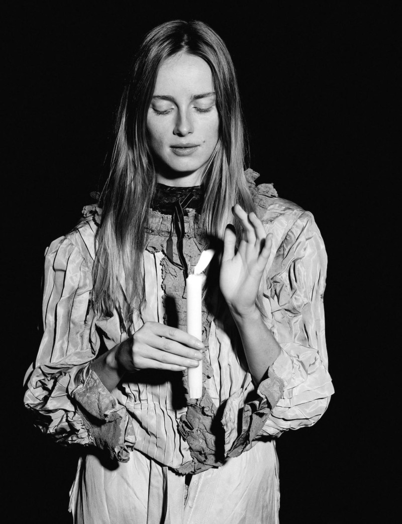 Rianne Van Rompaey featured in Alasdair Mclellan\'s Portrait of Panos Yiapanis\'s Epic Fashion Archive, March 2025