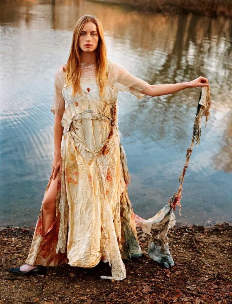 Rianne Van Rompaey featured in Alasdair Mclellan\'s Portrait of Panos Yiapanis\'s Epic Fashion Archive, March 2025
