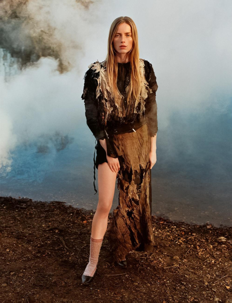 Rianne Van Rompaey featured in Alasdair Mclellan\'s Portrait of Panos Yiapanis\'s Epic Fashion Archive, March 2025