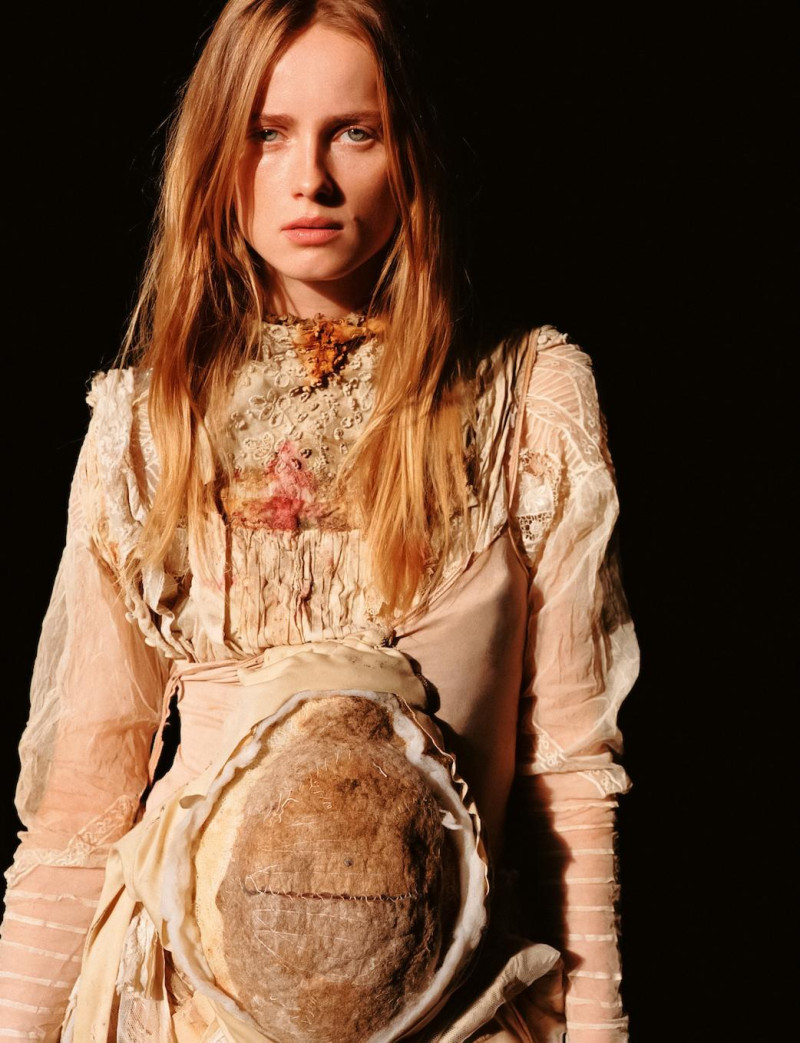 Rianne Van Rompaey featured in Alasdair Mclellan\'s Portrait of Panos Yiapanis\'s Epic Fashion Archive, March 2025