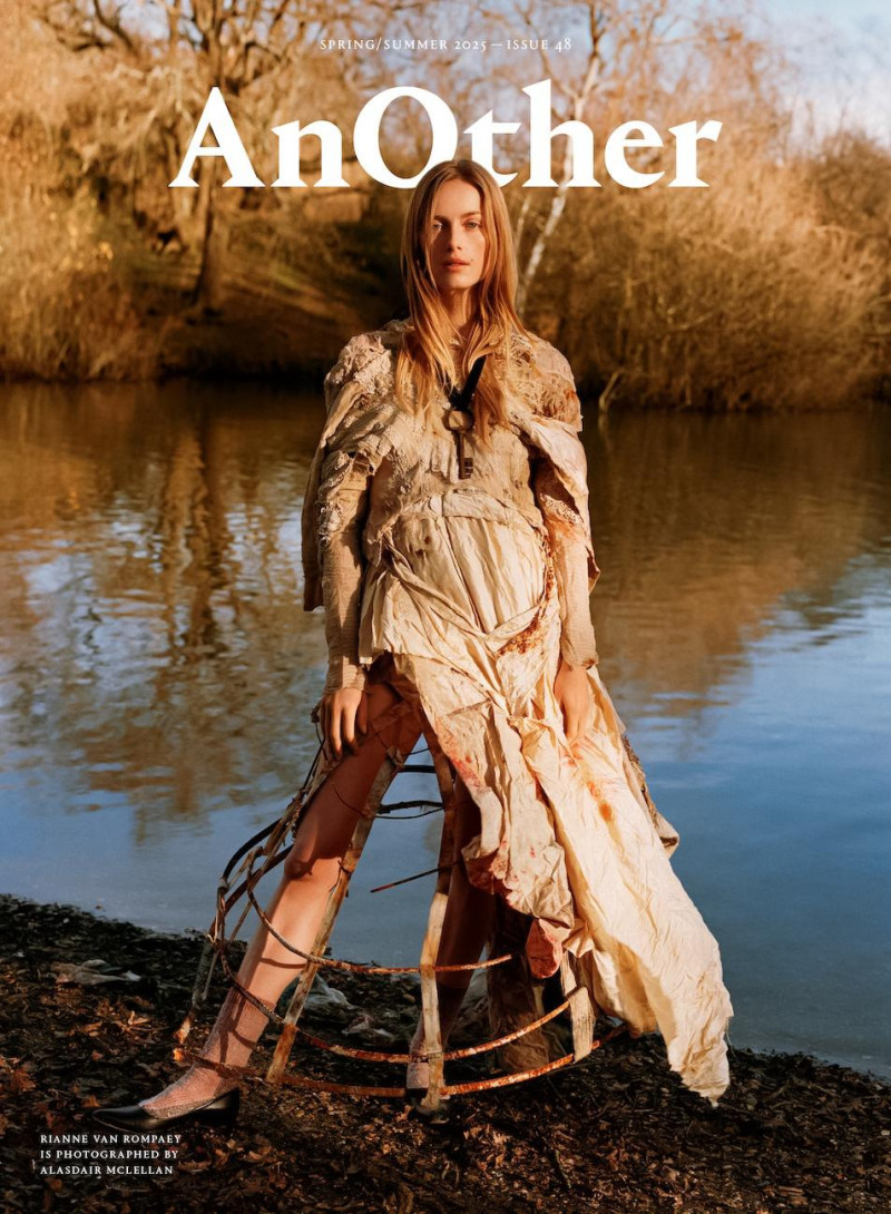 Rianne Van Rompaey featured in Alasdair Mclellan\'s Portrait of Panos Yiapanis\'s Epic Fashion Archive, March 2025