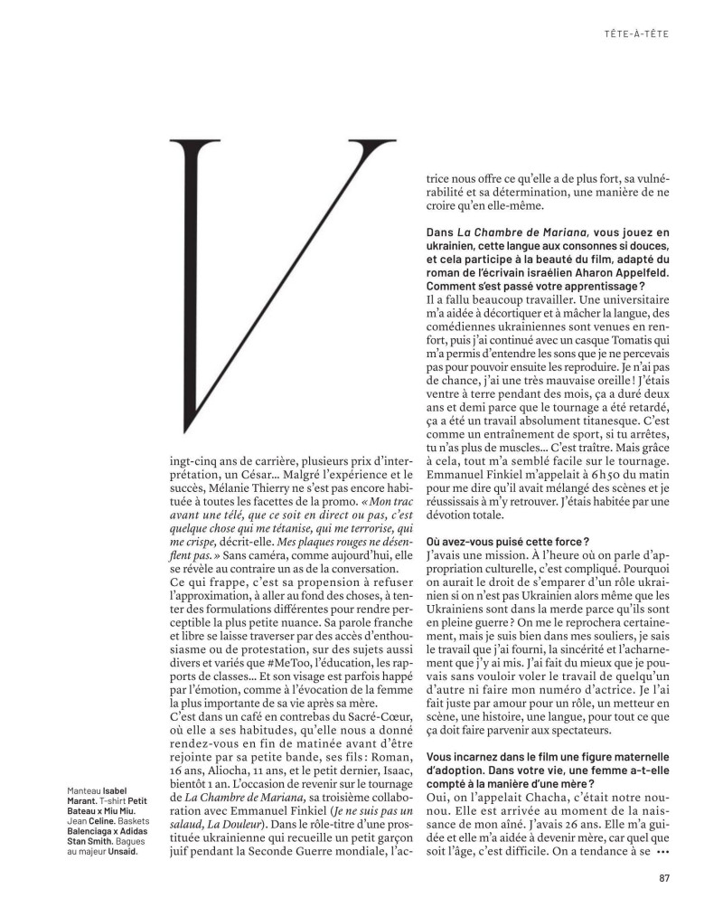 Melanie Thierry featured in Mélanie Thierry, April 2025