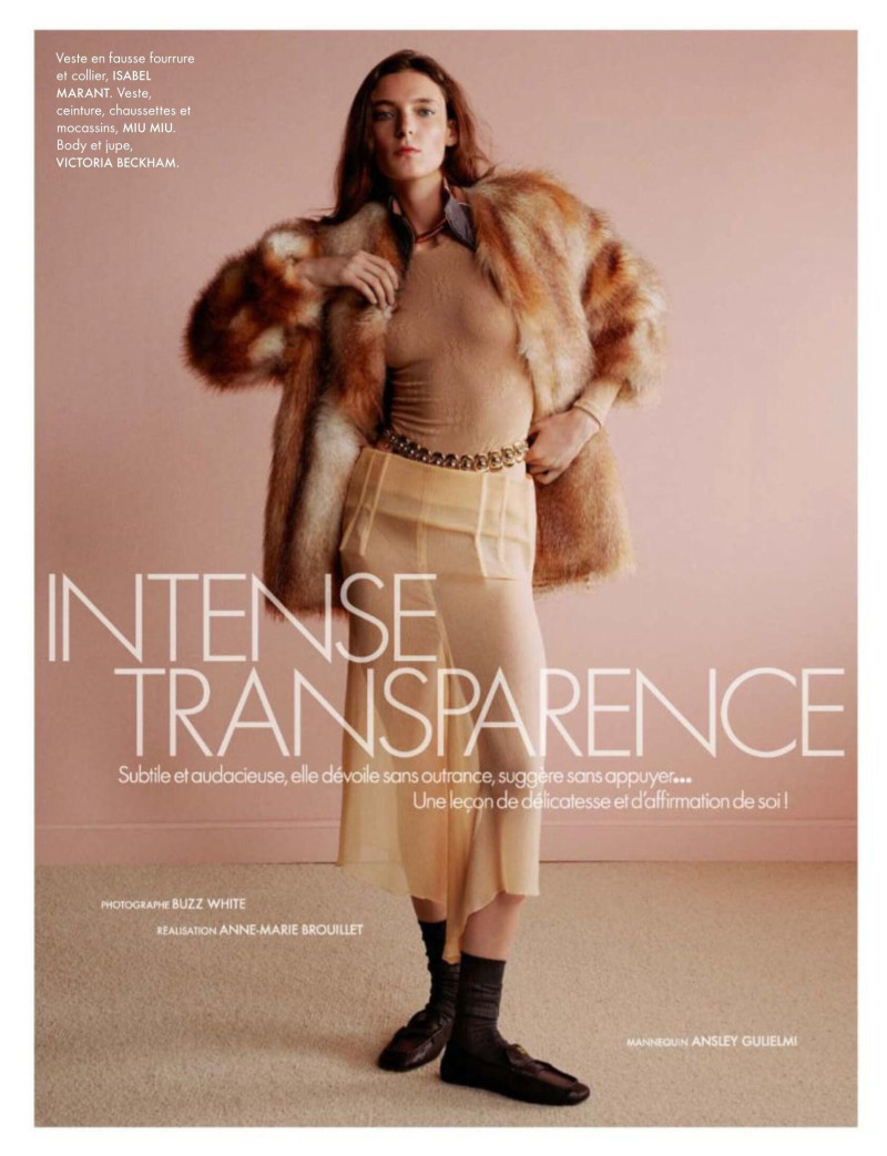 Ansley Gulielmi featured in Intense Transparence, March 2025