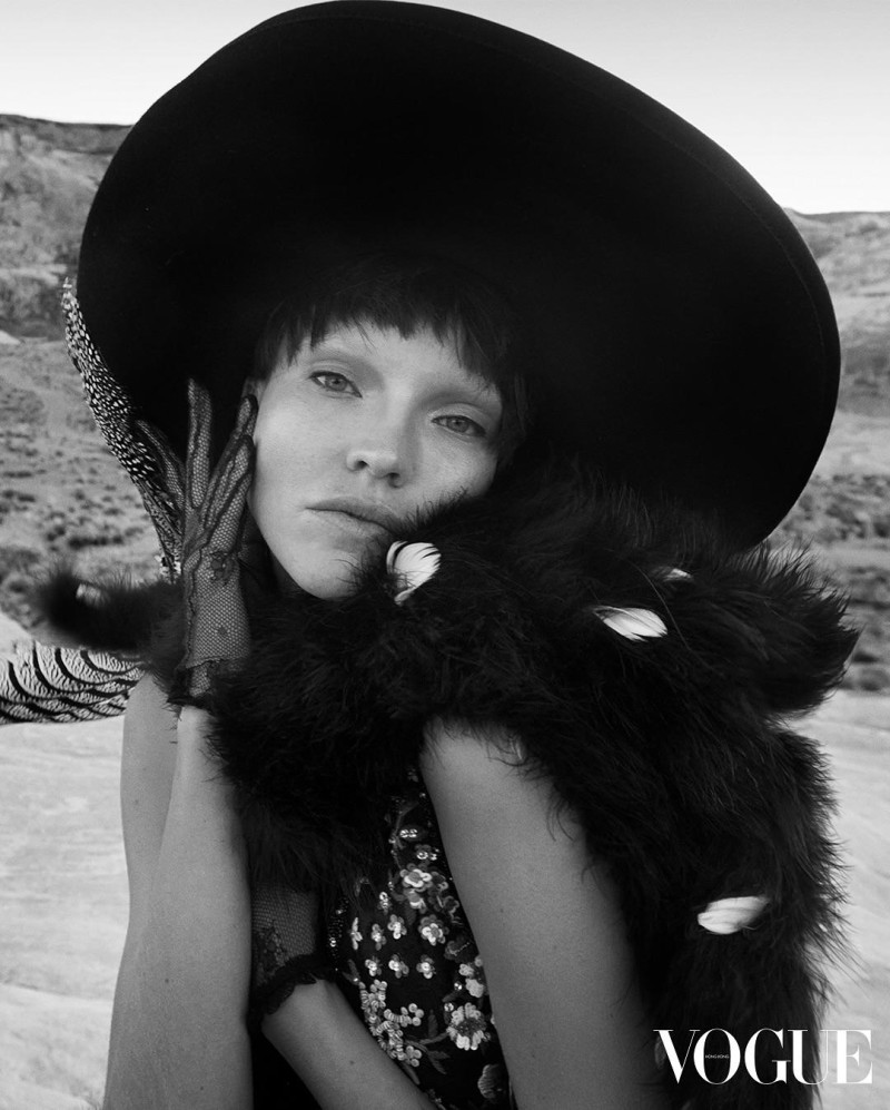 Sasha Luss featured in Softness In Strength, March 2025