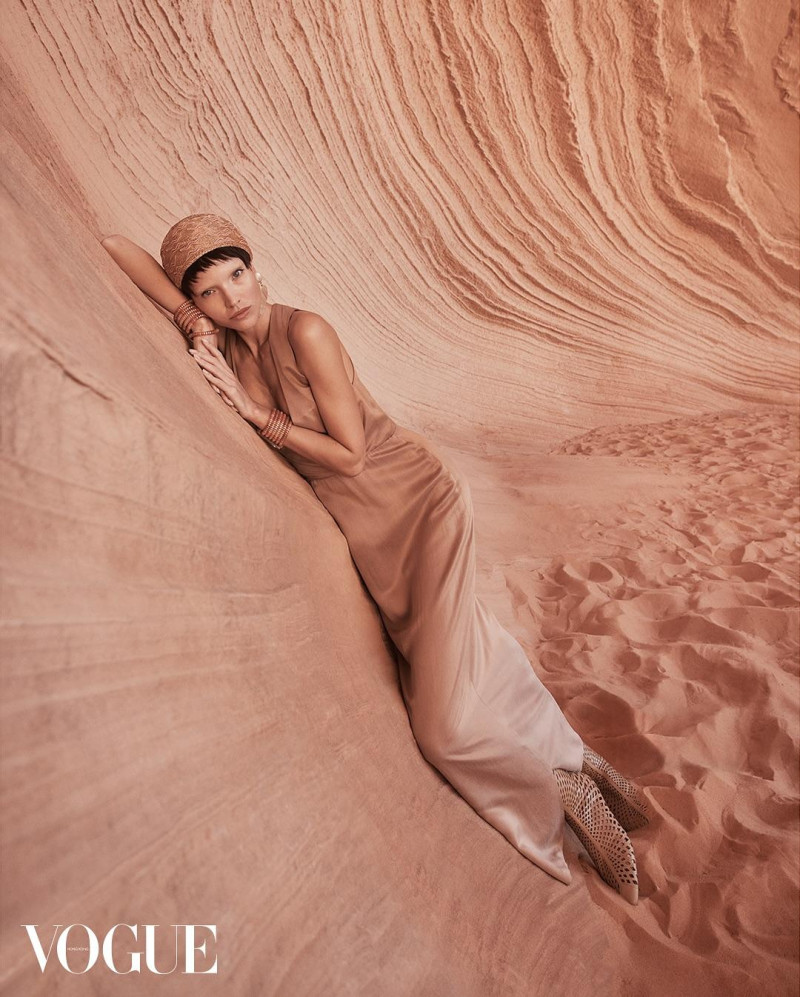 Sasha Luss featured in Softness In Strength, March 2025