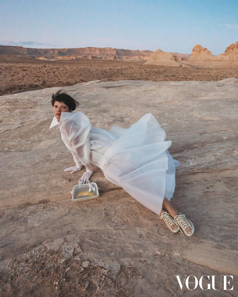 Sasha Luss featured in Softness In Strength, March 2025