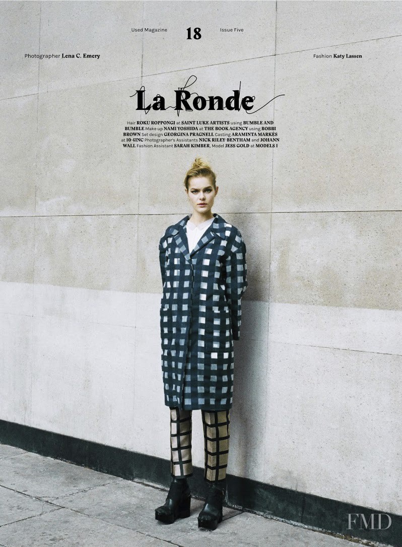 Jess Gold featured in La Ronde, March 2013