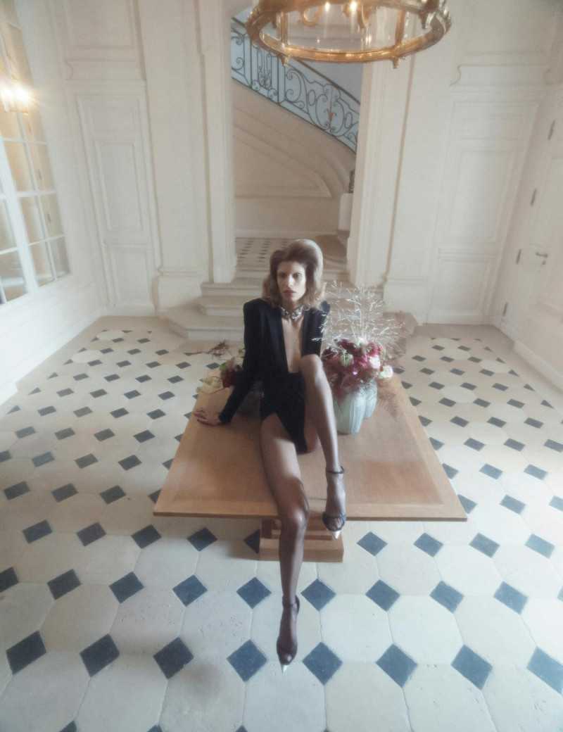 Anja Rubik featured in Collections Selection: Saint Laurent, March 2025