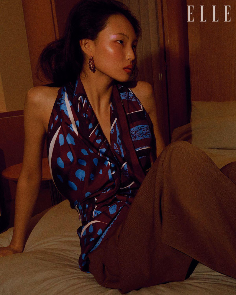 Luo Yi featured in Bottega Veneta, March 2025