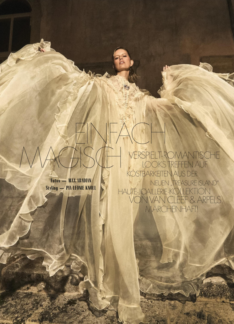 Karolina Kurkova featured in Einfach Magisch, April 2025