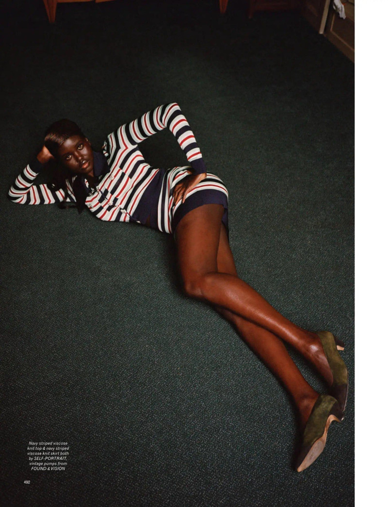 Adut Akech Bior featured in Adut & Kiki, March 2025
