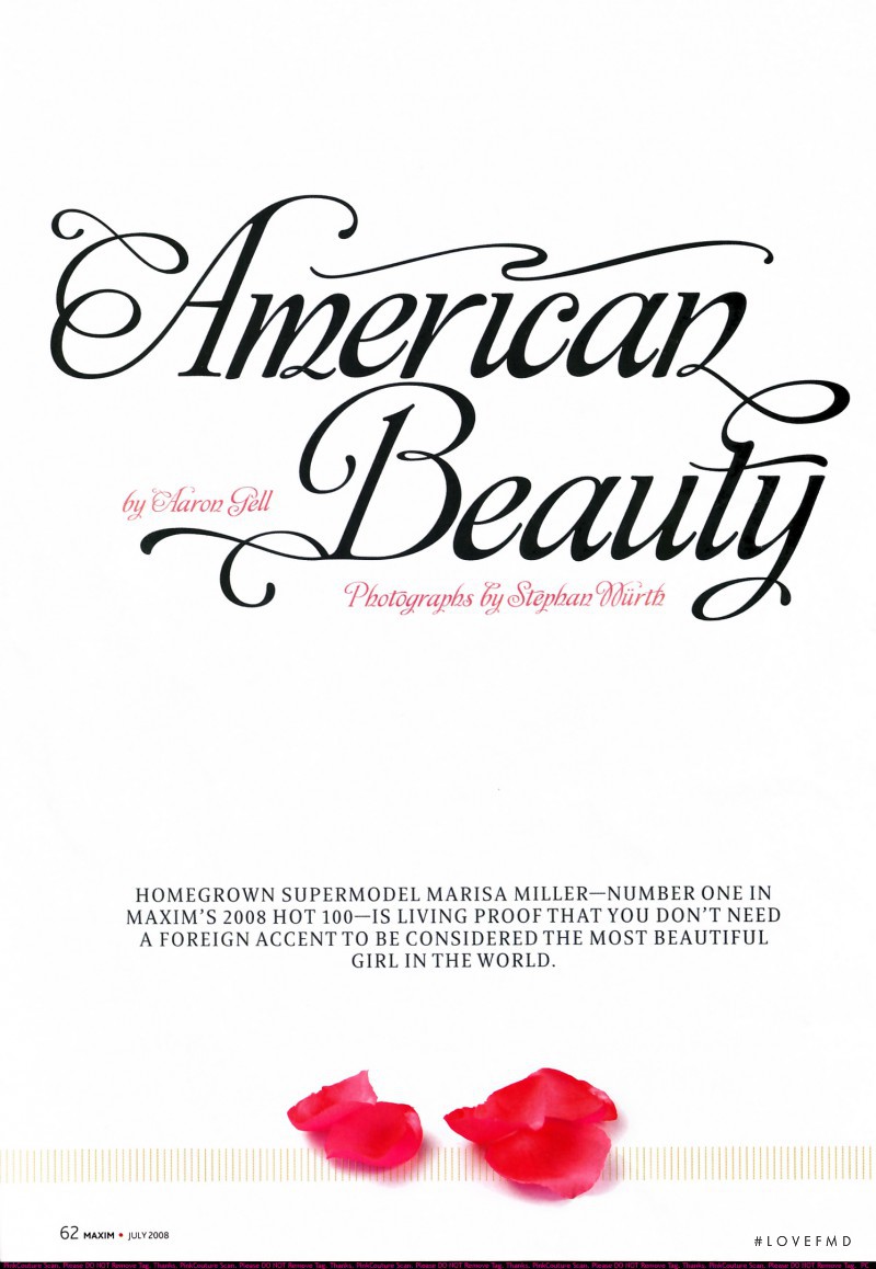 American Beauty, July 2008