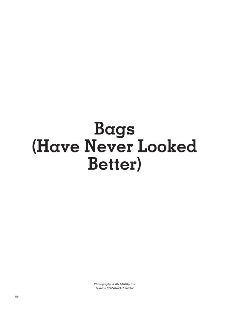 Bags Have Never Looked Better, March 2025
