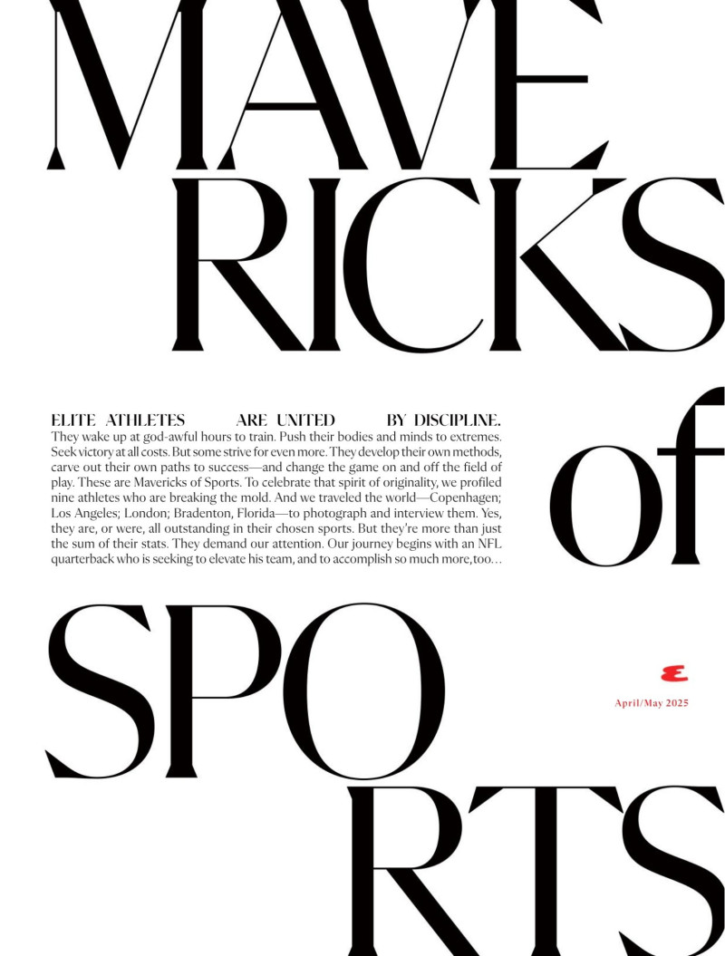 Mavericks Of Sports, April 2025