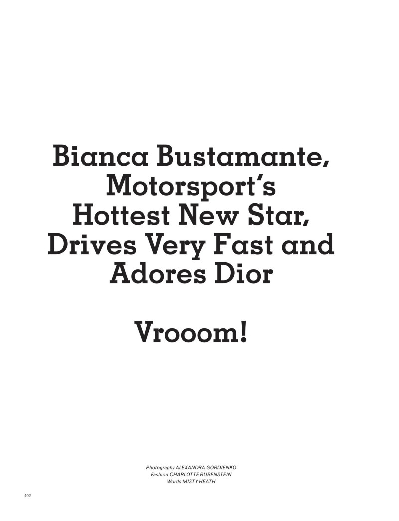 Bianca Bustamante - Vrooom!, March 2025