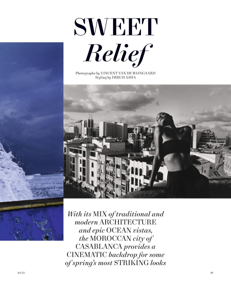 Sacha Quenby featured in Sweet Relief, May 2025