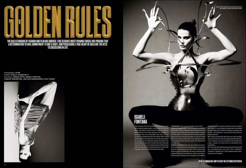 Isabeli Fontana featured in Golden Rules, June 2025