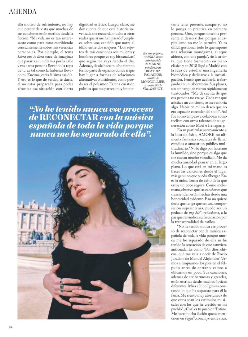 Maria Moreno featured in Amore Mio, April 2025