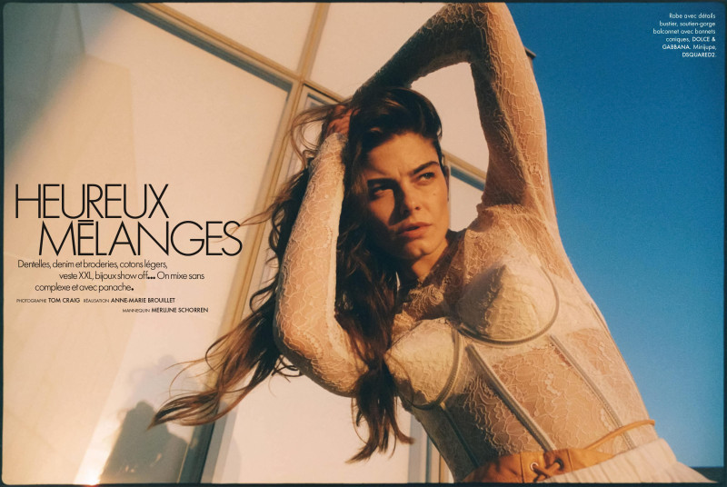 Merlijne Schorren featured in Heureux Mélanges, May 2025