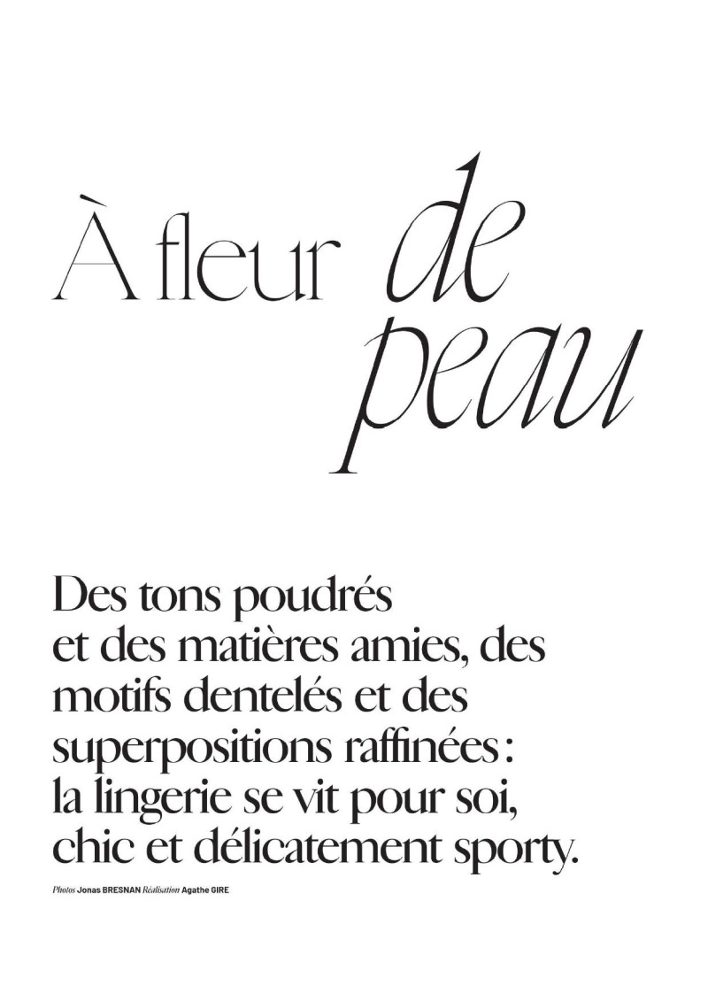 A fleur de peau, May 2025