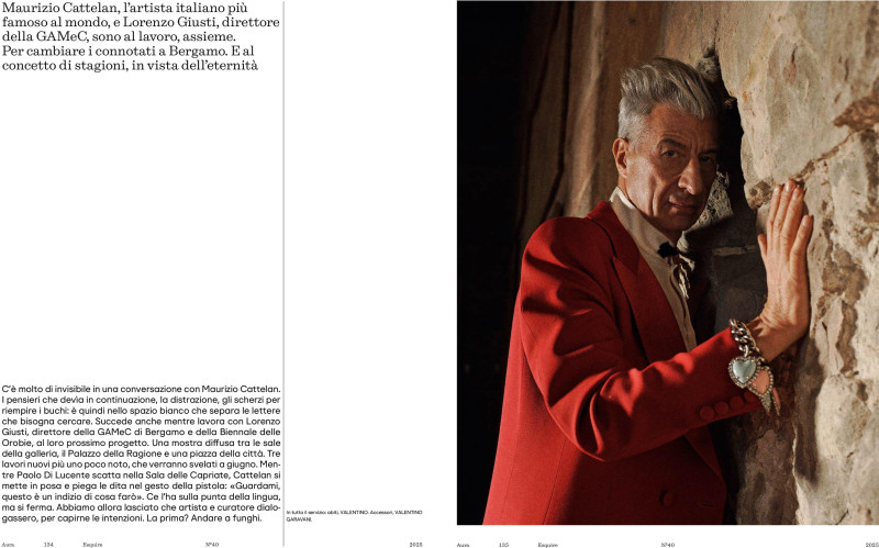 Maurizio Cattelan, April 2025